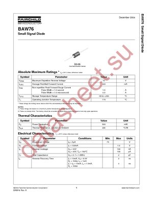 BAW76 datasheet  
